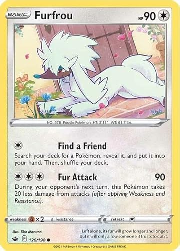 Furfrou - 126/198 - Common - Schwert & Schild - Schaurige Herrschaft von Pokémon