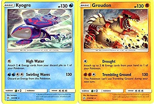 Kyogre & Groudon Cosmic Eclipse - Pokemon Legendary Card Set - 53/236-113/236 von Pokémon