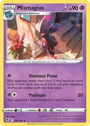 Mismagius - 059/189 - Rare - Reverse Holo - Schwert & Schild - Astral Radiance von Pokemon