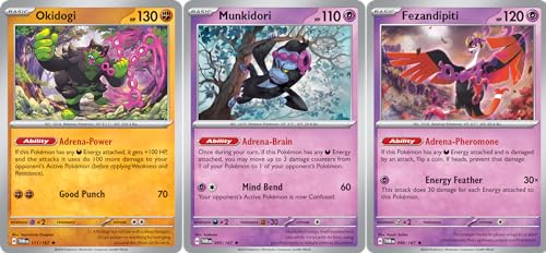 Munkidori Fezandipiti Okidogi - Twilight Maskerade - Retainer Pokemon Card Lot - 095/167 - 111/167 von Pokémon