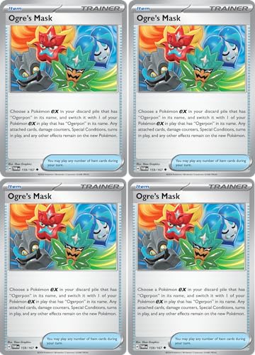 Ogre's Maske 159/167 - Twilight Maskerade - Pokemon x4 Kartenlos - Spielset von Pokémon