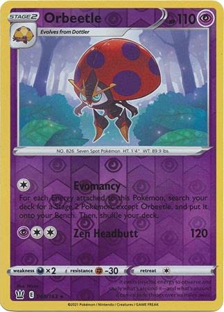 Orbeetle - 065/163 - Holo Rare - Reverse Holo - Schwert & Schild - Kampfstile von Pokémon