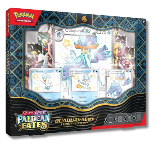 POKEMON TCG: SCARLET AND VIOLET: PALDEAN FATES: POKEMON EX PREMIUM COLLECTION - Shiny Quaxly von Pokémon