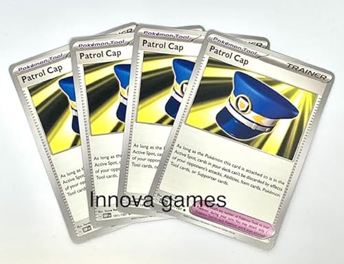 Patrol Cap 191/197 – Obsidian-Flammen – x4 Pokemon Trainer Karten Spielset – Lot von Pokémon