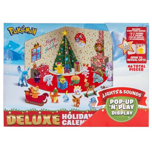 PoKéMoN PoKéMoN Deluxe Adventskalender 2021, Dieser Adventskalender ist das Absolute Highlight PKW2751 Mehrfarbig - Exklusiv bei Amazon von Pokémon