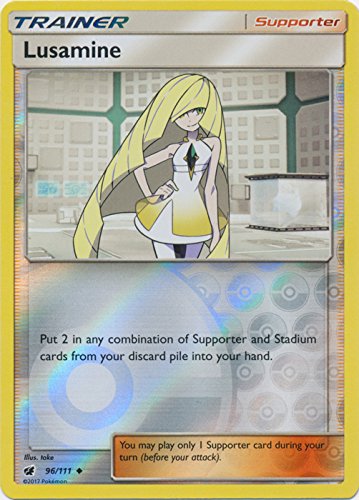 Pok駑on Company International Lusamine 96/111 Uncommon Reverse Holo Sun & Moon Crimson Invasion von Pokémon