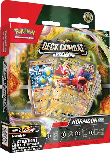 Pokémon TCG: Deluxe-Combat Deck – Koraidon-ex (Deck mit 60 gebrauchsfertigen Karten und Zubehör) von Pokémon