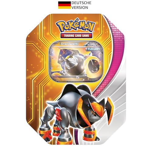 Pokémon-Sammelkartenspiel: Tin-Box Paradox-Schicksale: Eisenfels-ex (1 holografische Promokarte & 4 Boosterpacks) von Pokémon