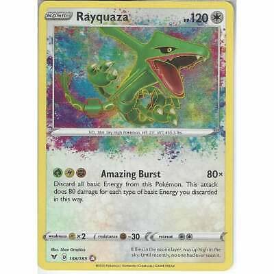 Pokemon 138/185 Rayquaza Amazing Rare Holo Card Pokemon TCG Schwert & Schild Vivid Voltage von Pokémon