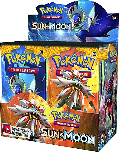 Pokémon 160-81194 Sun and Moon Booster Display-Sammelkarten, 36 Boosters, Englisch, Mehrfarbig von Pokémon