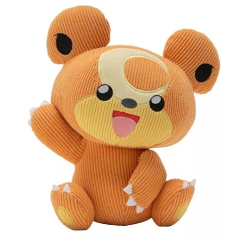 Pokemon 20,3 cm Plüsch, offiziell lizenziertes Stofftier, superweiches Kuscheltier Kinder (Teddiursa (Cord)) von Pokémon