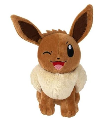 Pokemon 20,3 cm Plüschtier, offizielles Lizenzprodukt, superweich, Kuscheltier für Kinder (Eevee (zwinkern)) von Pokémon