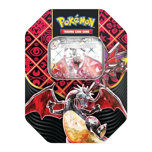 Pokémon 210-60450 Sammelbox (Charizard-ex chromatisch) der Erweiterung Scharlachrot und Violett – GCC Paldea Schicksal (1 holografische Promokarte und 4 Erweiterungspackungen) von Pokémon
