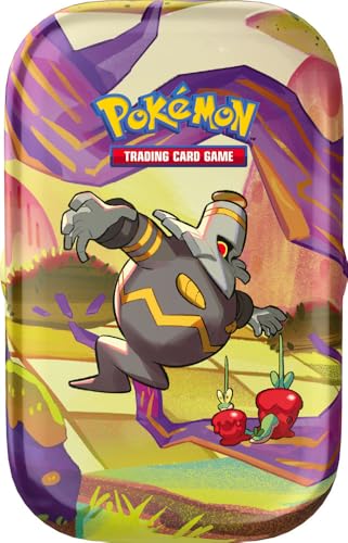 Pokémon 210-60537 Mini-Sammeldose (Dusknoir) der Erweiterung Scharlachrot und Violett – Märchengeheimnis TCG (Zwei Erweiterungspackungen und EIN Blatt mit Aufklebern), italienische Ausgabe von Pokémon