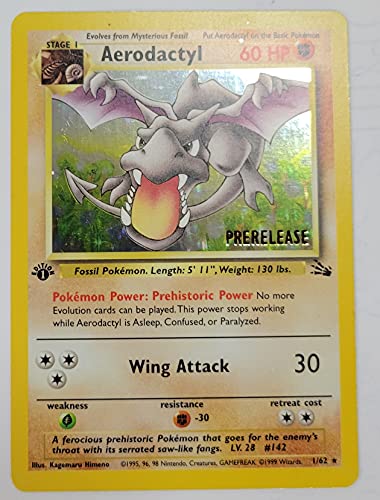 Pokemon - Aerodactyl Holo Prerelease Promo 1/62 (1/62) Promos - Holo von Pokémon