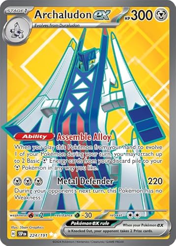 Pokemon - Archaludon ex 224/191 - Surging Sparks - Full Art Ultra Rare - Folienkarte von Pokémon