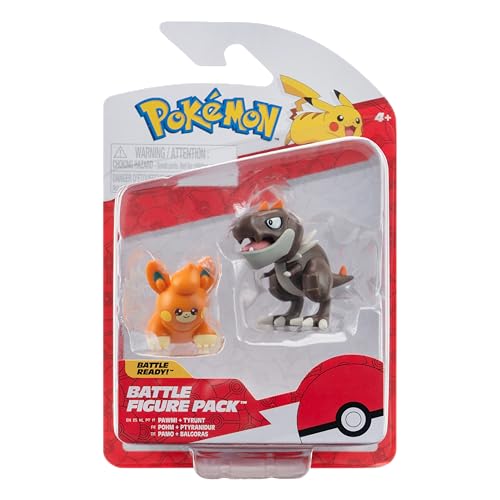 Pokémon Balgoras & Pamo Battle Minifiguren Set, 5 cm, aus dem Battle Figure Pack von Pokémon