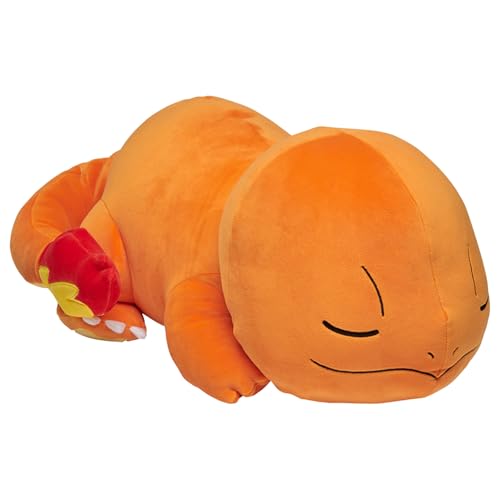 Pokémon Bandai Plüschtier Salmandche (Charmander), 40 cm – sehr weich, das schläft – JW0075 von Pokémon