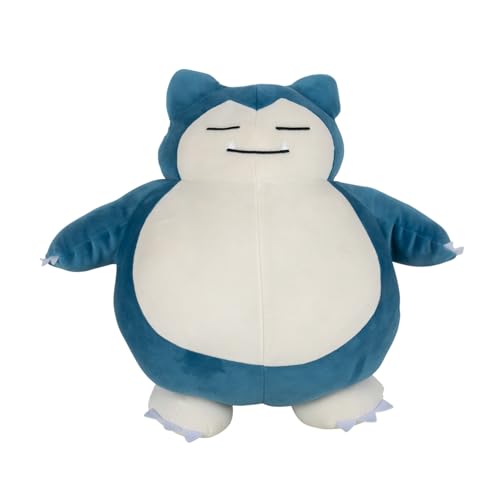 Pokémon Bandai Plüschtier Snorlax, der schläft – Plüschtier 40 cm – Plüsch-Geschenkidee für Kinder und Erwachsene – Spielzeug für Kinder ab 2 Jahren – offizielles Lizenzprodukt – JW0223 von Pokémon