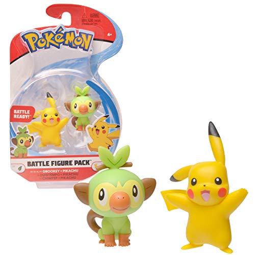 Pokémon Bandai Set mit 2 Figuren, 3-5 cm – Pikachu & Ouistempo, WT97625 von Pokémon