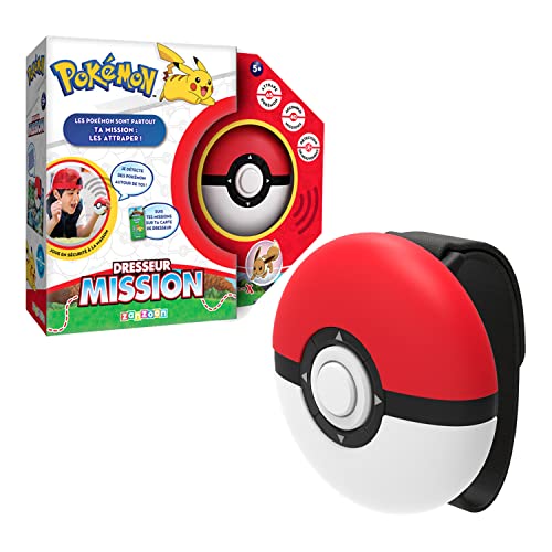 Pokémon Bandai Trainer Mission – Elektronisches Spiel in Form eines Poké Balls – interaktives Spiel ohne Bildschirm, Spracherkennung über die Welt der französischen Sprecher – ZZ21117 von Pokémon