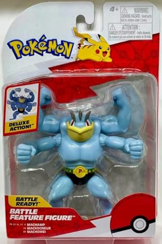 Pokemon Battle Feature Figure 10,2 cm Ready Plus Bonus Sticker (Machamp) von Pokémon