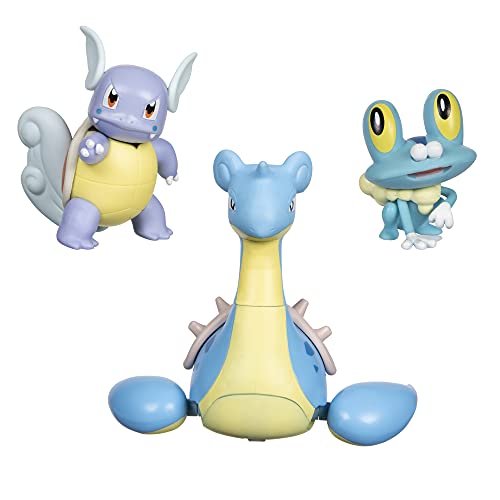 Pokémon Battle Figure, Water-Type Theme 3 Pack with 4.5-inch Froakie, 3-inch Wartortle Figure, 2-inch Froakie - Toys for Kids and Fans - Amazon Exclusive von Pokémon