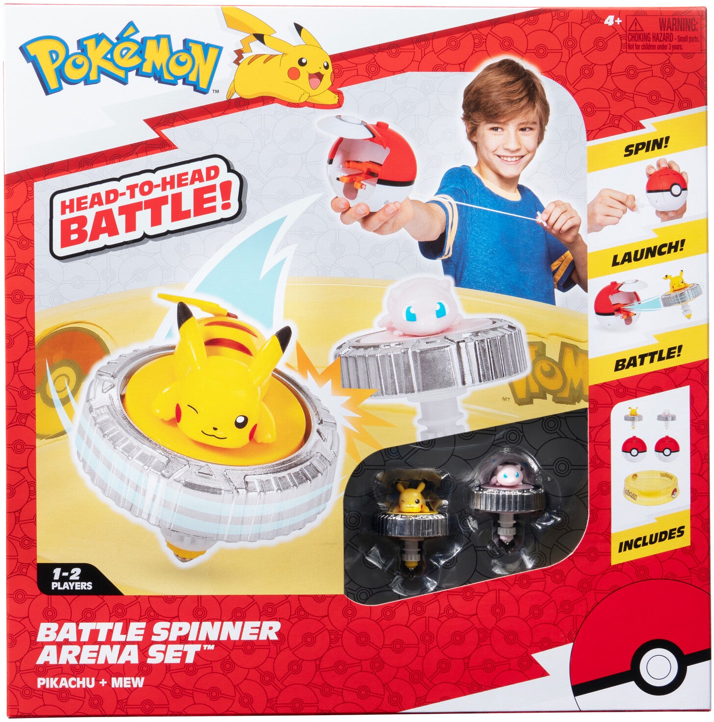 Pokémon Battle Spinner Arena Spielset Pikachu &  Mew 2er-Pack von Pokémon