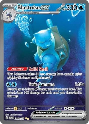 Pokemon - Blastoise ex 200/165 - Pokemon 151 - Special Illustration Rare - Einzelkarte von Pokémon