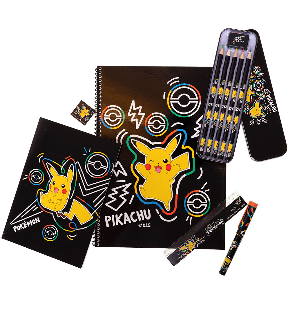 Pokémon Buntstifte-Set - Bumper Pack - Schwarz m. Pikachu - Pokémon - One Size - Buntstiftsets Pokémon Buntstifte-Set - Bumper Pack - Schwarz m. Pikachu - Pokémon - One Size - Buntstiftsets von Pokémon