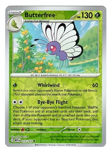 Pokemon - Butterfree 012/165 - Pokemon 151 - Umkehrfolie - Einzelkarte von Pokémon