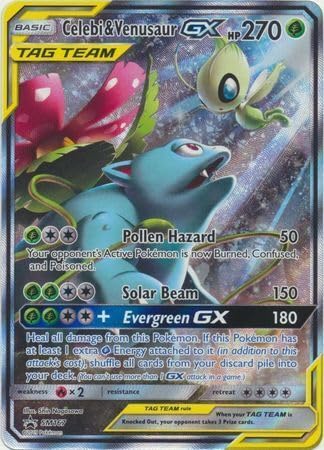 Pokemon - Celebi & Venusaur GX SM167 – Tag Team – Black Star Promo – Holo – Einzelkarte von Pokémon