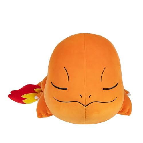 Pokemon Charmander Schlafende Plüschfigur – 45,7 cm Plüschtier in Schlafposition von Pokémon