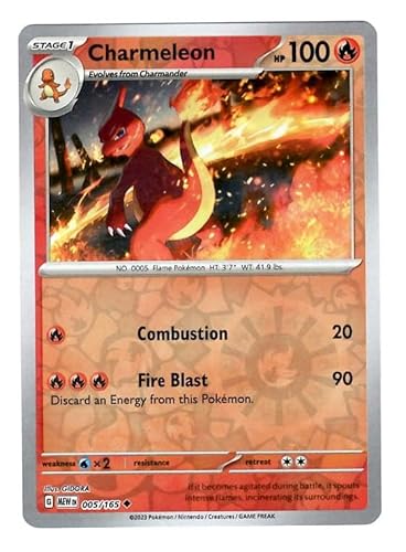 Pokemon - Charmeleon 005/165 - Pokemon 151 - Reverse Foil - Einzelkarte von Pokémon