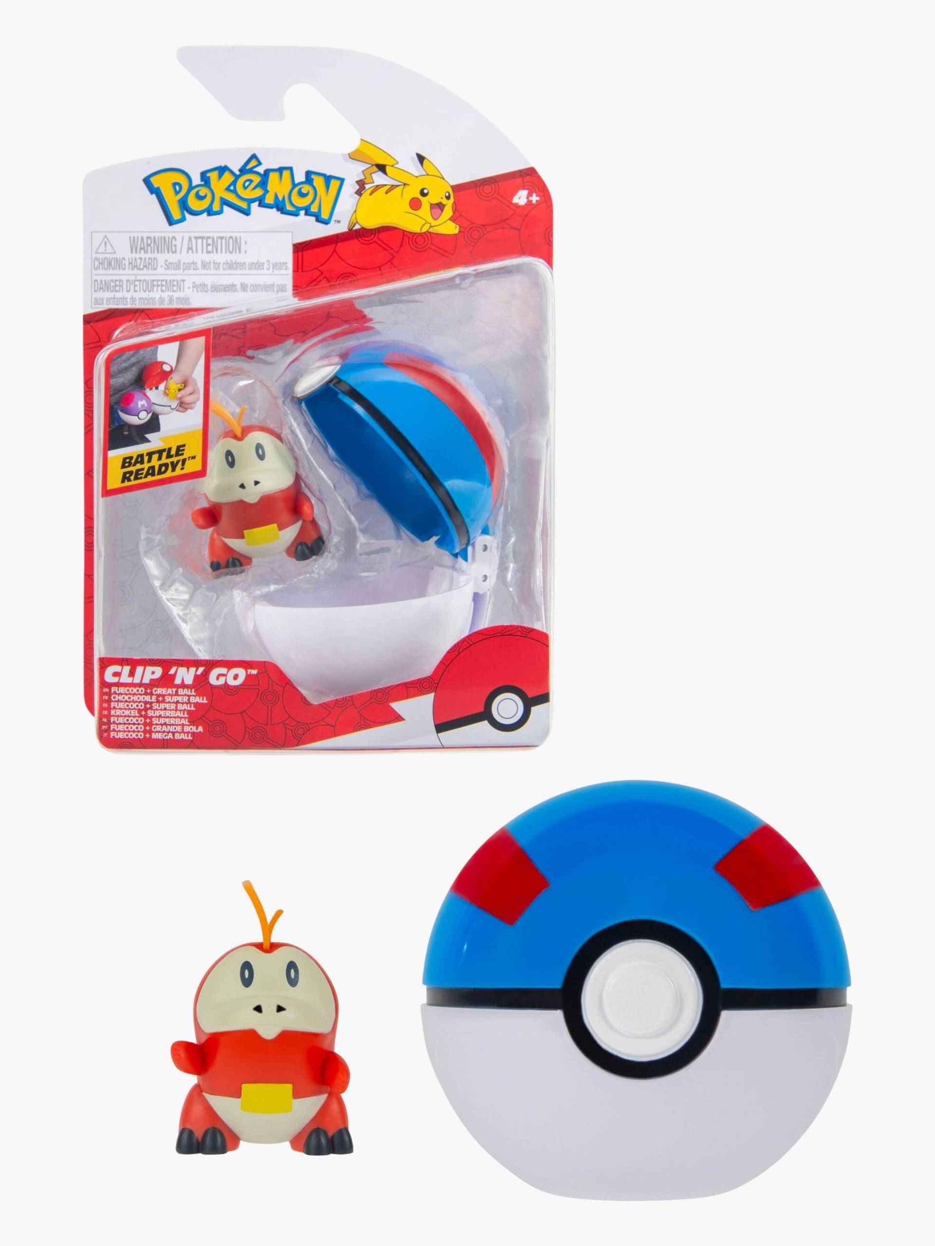 Pokémon Clip 'N' Go Spielzeugset Krokel mit Großem Ball Pokémon Clip 'N' Go Spielzeugset Krokel mit Großem Ball von Pokémon