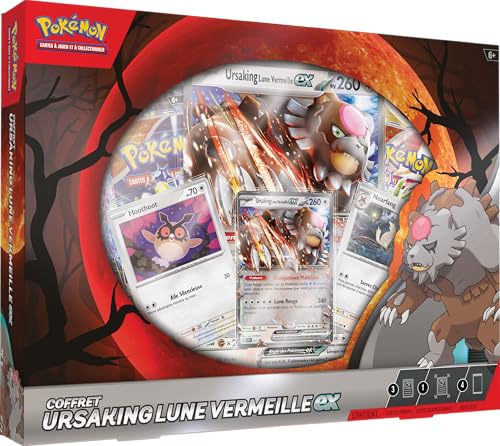 Pokémon TCG: Ursaking Mond Vermeille-ex Set (1 glänzende Promokarte, 2 glänzende Karten, 1 große Karte glänzend und 4 Booster) von Pokémon