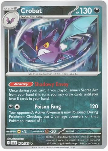 Pokemon Crobat 029/064 - Shrouded Fable - Reverse Foil - Einzelkarte von Pokémon