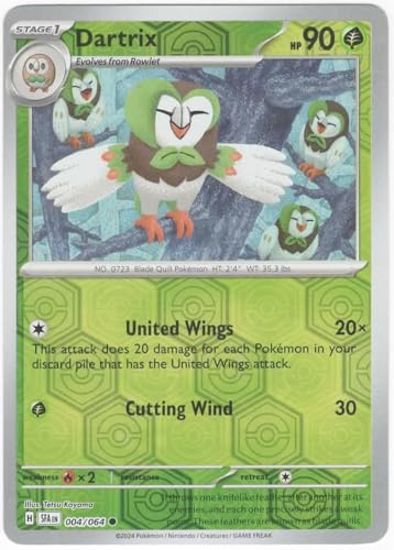 Pokemon Dartrix 004/064 - Shrouded Fable - Reverse Foil - Einzelkarte von Pokémon