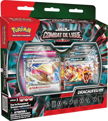 Pokémon TCG: Battle Deck Glurak (1 gebrauchsfertiges Deck mit 60 Karten mit Glurak und Roucarnage-ex) von Pokémon