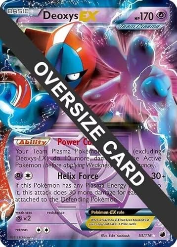 Pokemon Deoxys EX – 53/116 (Plasma Freeze) Jumbo/Übergroße Promokarte von Pokémon