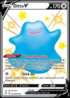 Pokemon - Ditto V SV118/SV122 - Shining Fates - Shiny Vault - Karte von Pokémon