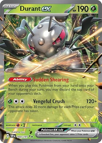 Pokemon - Durant ex 004/191 - Surging Sparks - Double Rare - Folien Einzelkarte von Pokémon