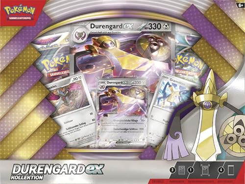 Pokémon Durengard-EX Kollektion, Sammelkartenspiel Set mit 4 Booster-Packs und Promo-Karten von Pokemon