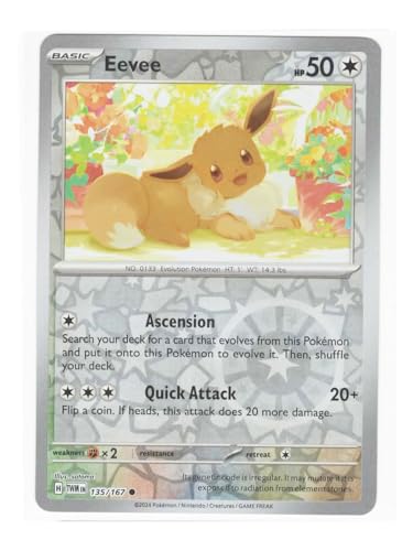 Pokemon Eevee 135/167 - Twilight Maskerade - Reverse Foil Card - Rev Holo von Pokémon