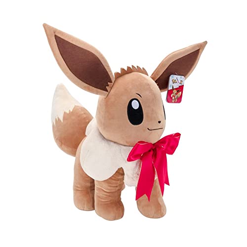 Pokemon Eevee 24 Zoll Plüschtier GameStop Exclusive | Weihnachten Limited Edition | Pokemon Plüsch Stofftier | Eevee Stofftier | Eevee Stofftier | Eevee Plüschtier für Kinder von Pokémon