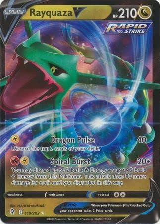 Pokemon Einzelkarte RAYQUAZA V 110/203 EVOLVING SKIES Pokemon Einzelkarte RAYQUAZA V 110/203 EVOLVING SKIES von The Pokemon Company International
