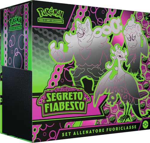 Elite-Trainer-Set der Erweiterung Scharlachrot und Violett – Märchengeheimnis des Pokémon TCG (1 Promokarte in voller Länge, 9 Erweiterungspackungen und Premium-Zubehör), italienische Ausgabe von Pokémon