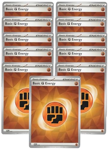 Pokemon Fighting Energy Card Set x11 - SVE 014 - Stain Glass Pattern Stellar Crown von Pokémon