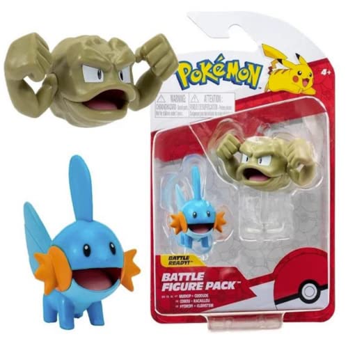 Pokémon Pokemon Figuren Hydropi & Kleinstein – 5 cm Kampffiguren - Neue 2023 - Offiziell Lizenziert Pokemon Spielzeug von Pokémon