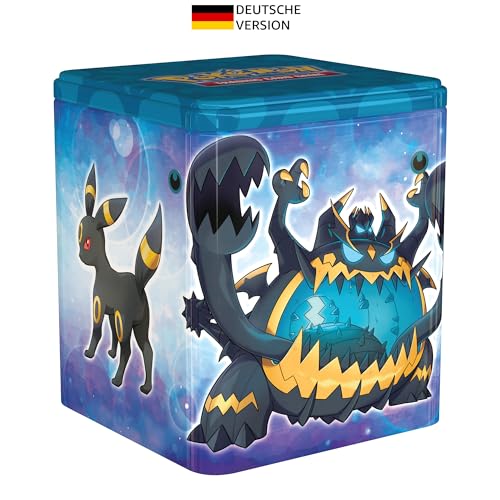 Pokémon-Sammelkartenspiel: Finsternis-Stapel-Tin-Box: Nachtara (3 Boosterpacks & 1 Münze) von Pokémon